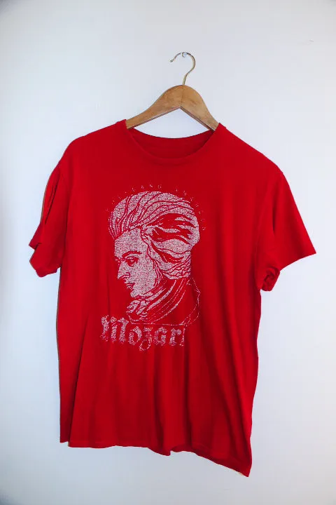 Vintage Mozgri red print medium mens T-shirt