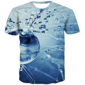 Water Drop T-shirt Men Vision Tshirts Novelty Design Tshirt Anime Psychedelic T shirts Funny