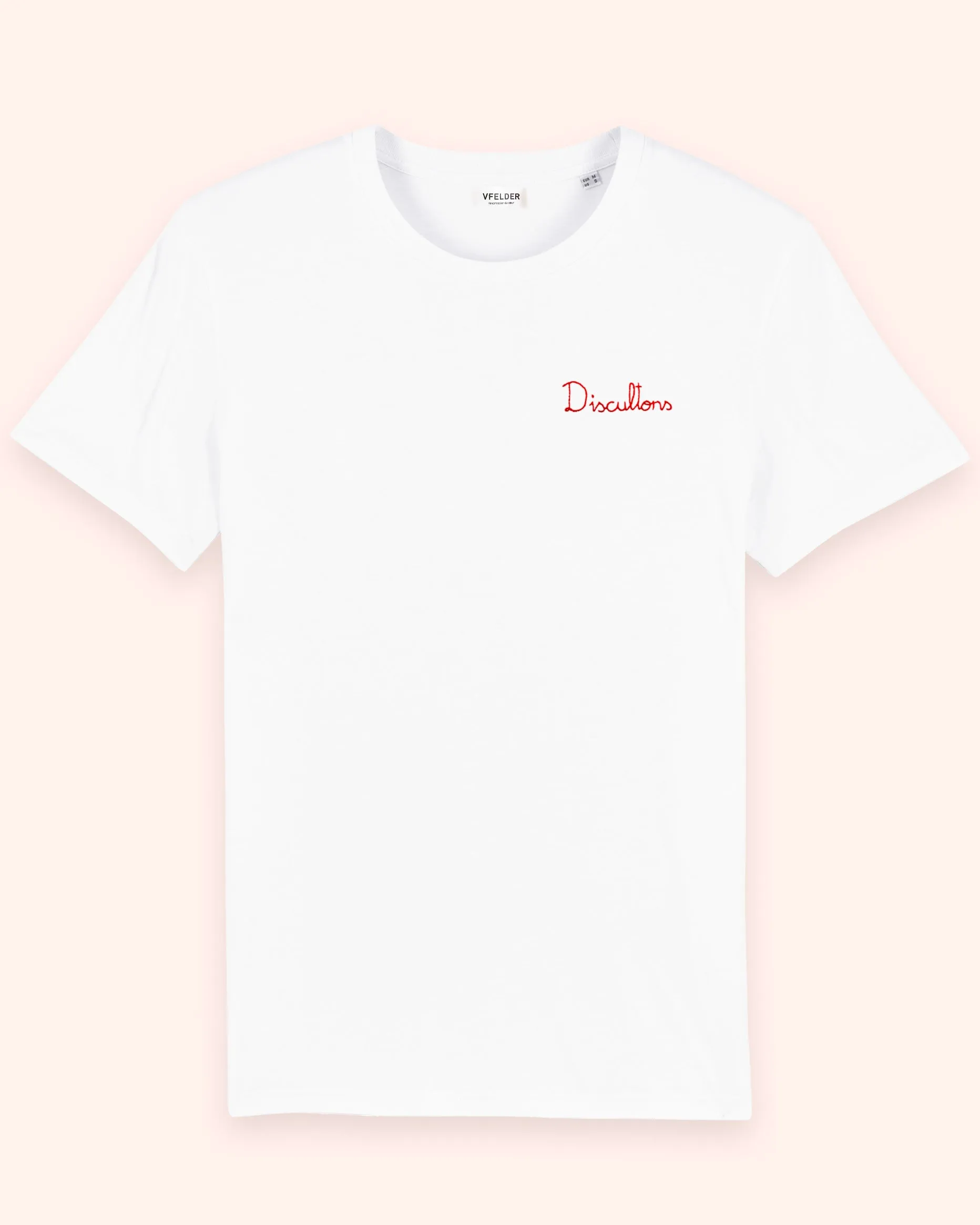 White Organic Cotton T-Shirt | Discultons