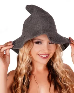 Witch Knit Hat - Grey