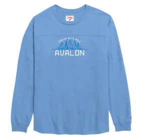 Women's Avalon Throwback Long Sleeve Tee - Power Blue