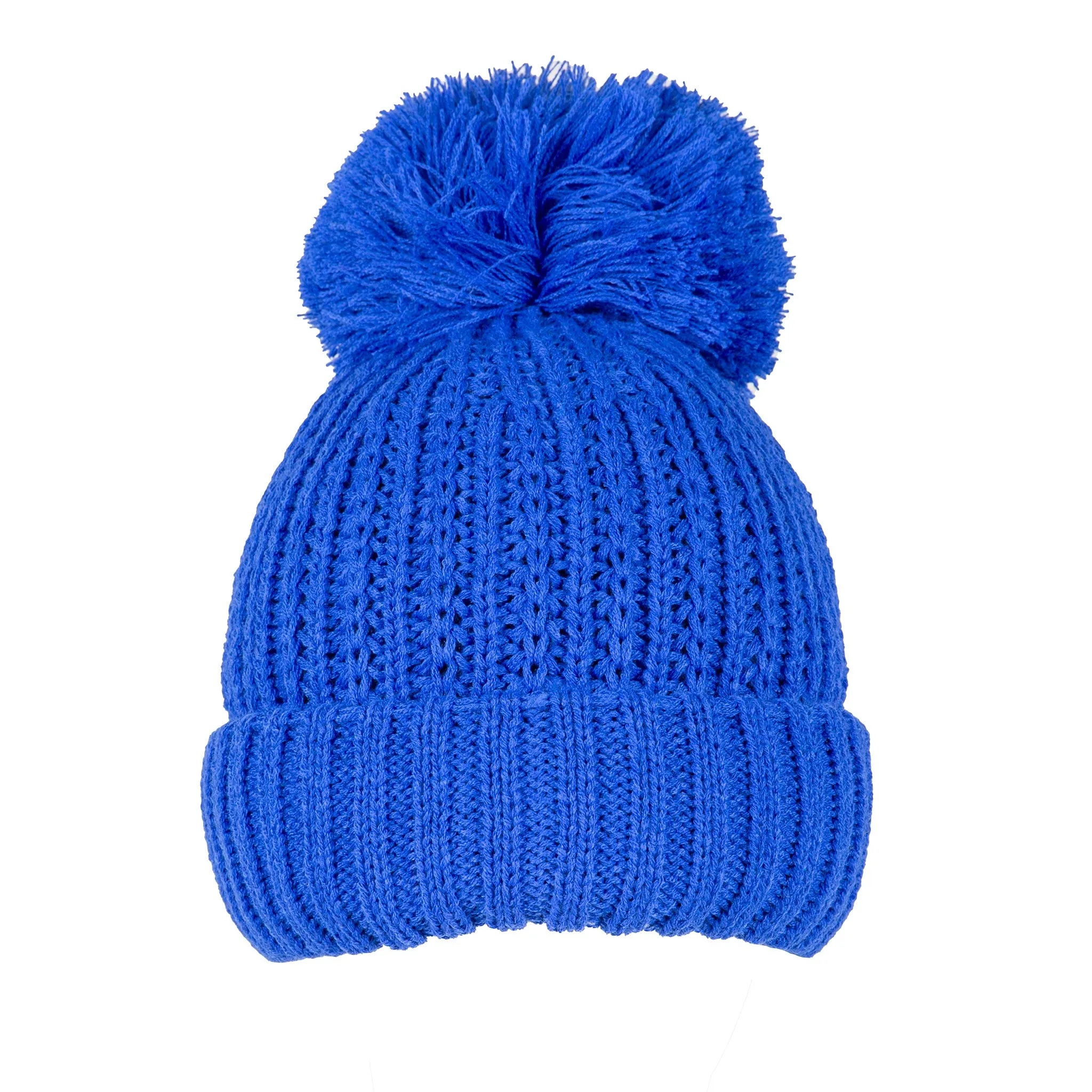 Women’s Ribbed Knit Bobble Hat