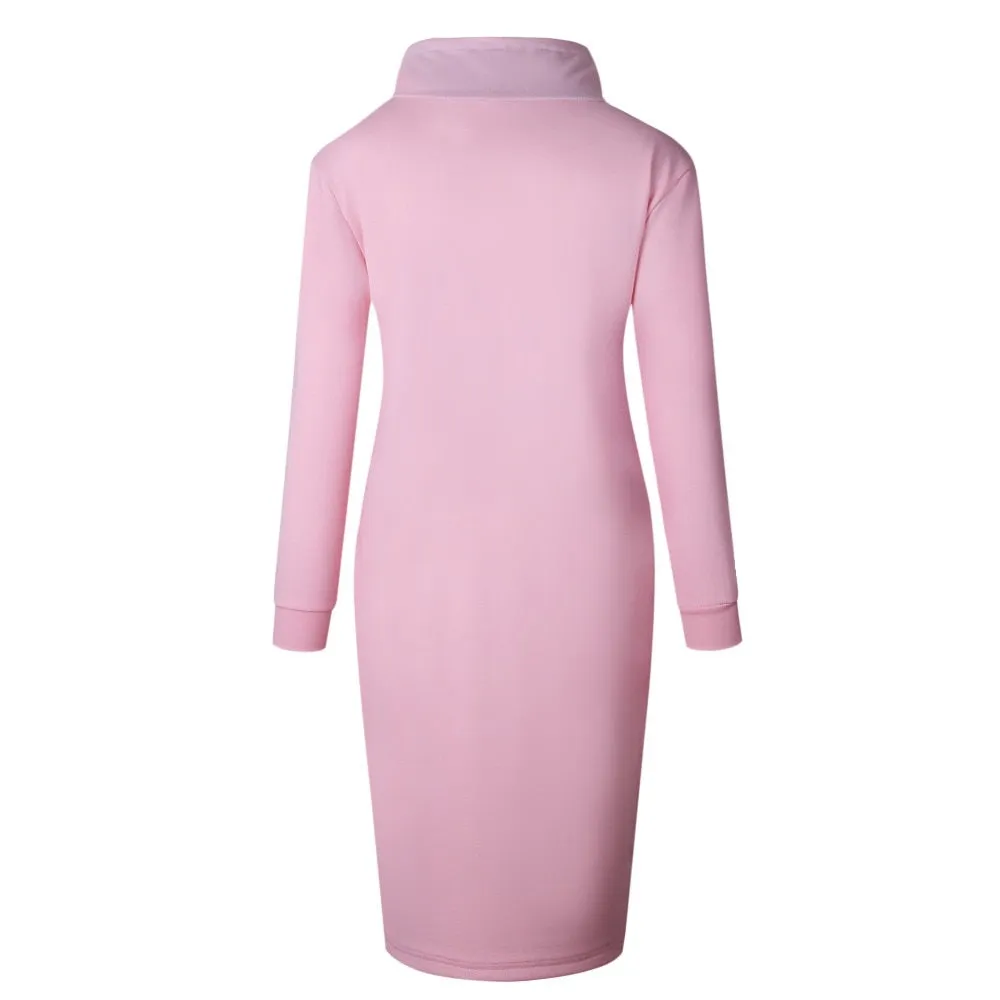 Women's Winter/Autumn Casual Long-Sleeved Sweater Dress