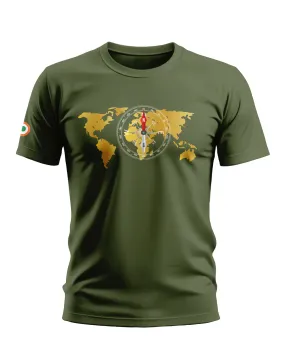 World Map Compass Soft Cotton T-shirt