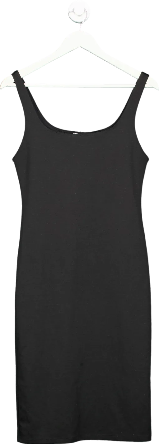 Zara Black Sleeveless Bodycon Dress UK L