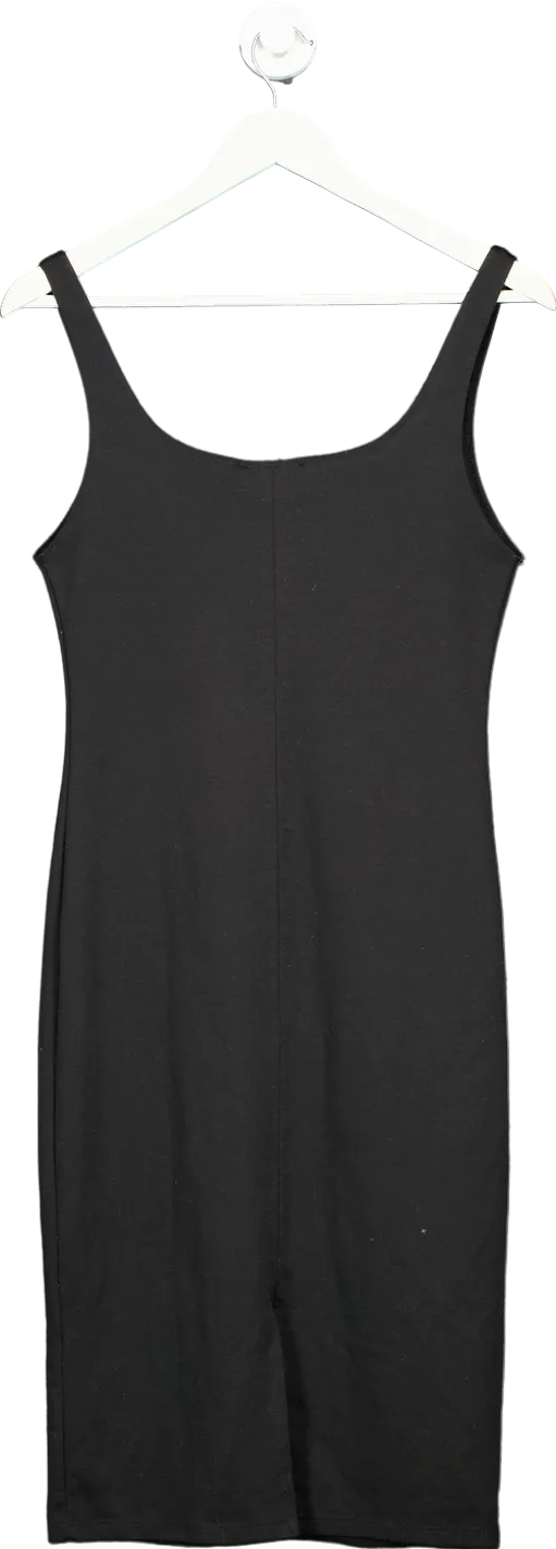 Zara Black Sleeveless Bodycon Dress UK L