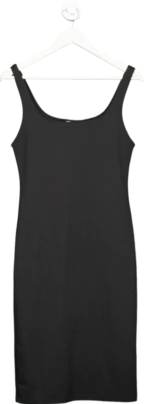 Zara Black Sleeveless Bodycon Dress UK L